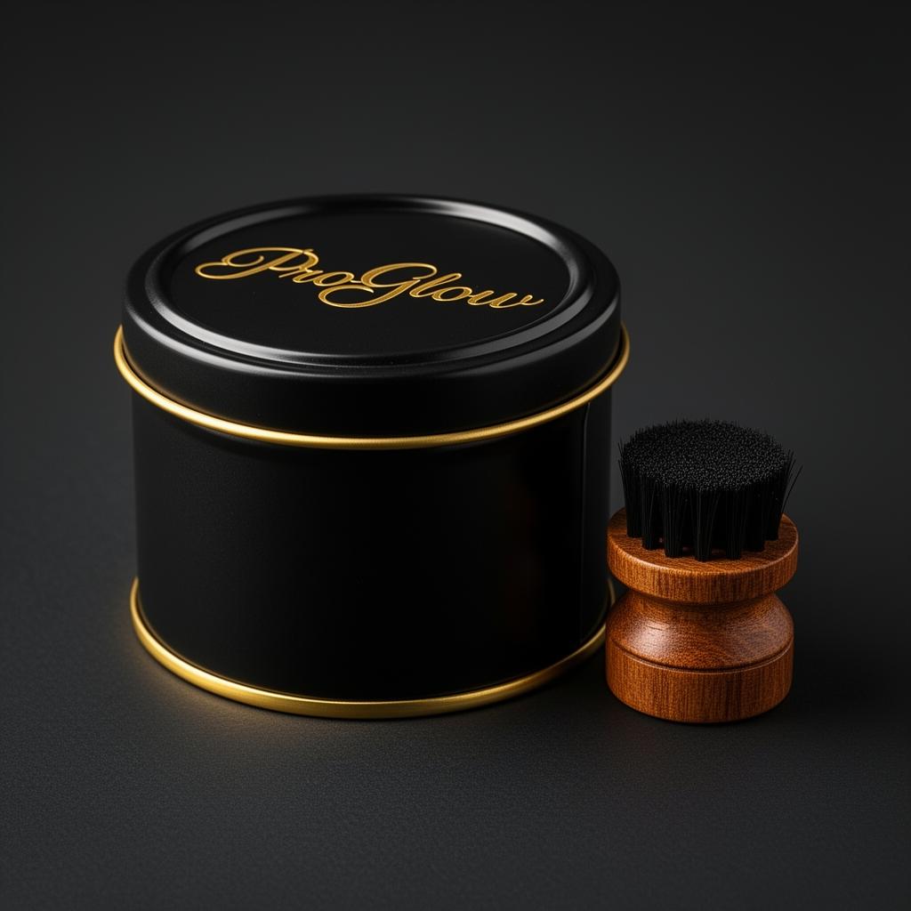 ProGlow Polish tin with mini applicator brush